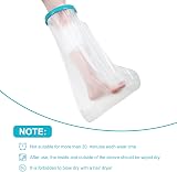 Fasola Waterproof Leg Cast Cover for Shower, Ankle & Foot Protection view 7