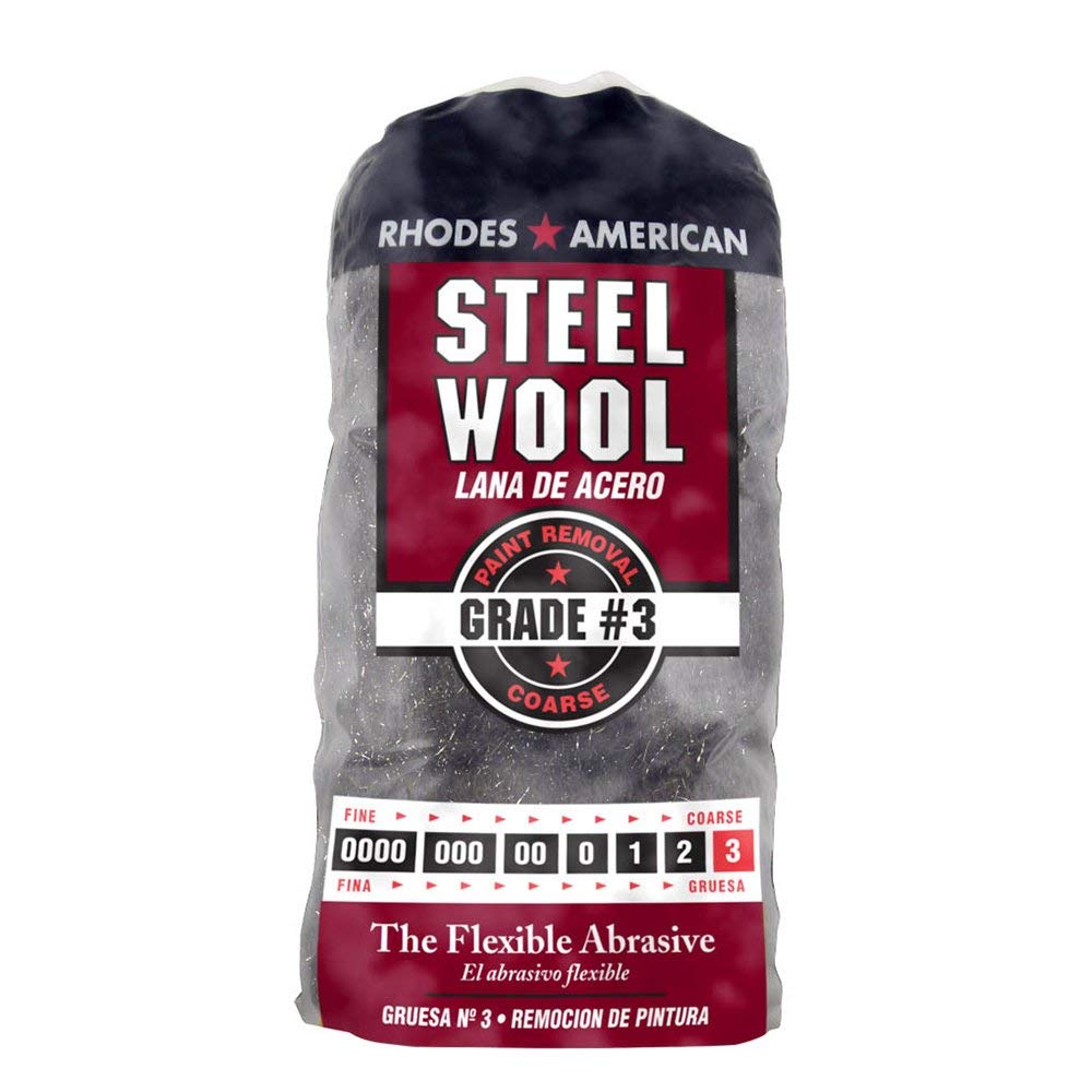 Photo 1 of Homax Rhodes American Paint Removal Steel Wool, Coarse Grade #3, 12 Pads