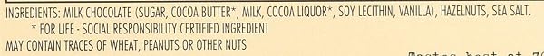 CHOCOLOVE HAZELNUT MILK CHOCOLATE BAR, 3.2 OZ