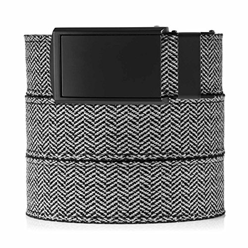 SlideBelts Canvas Belts (Herringbone with Matte Black Buckle)