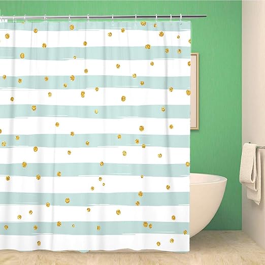 Amazon Com Topyee Shower Curtain Graffiti Lines Watercolor Bright Color Geometric Hatch Mark Paint Plaid Simple 60x72 Inches Waterproof Polyester Bathroom Decor Curtain Set With Hooks Kitchen Dining