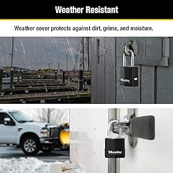 Master Lock Black Magnum Keyed-Alike Padlocks with