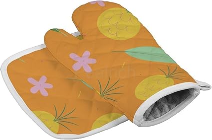 Hitzebeständige Ofenhandschuhe und Topflappen Set rutschfeste