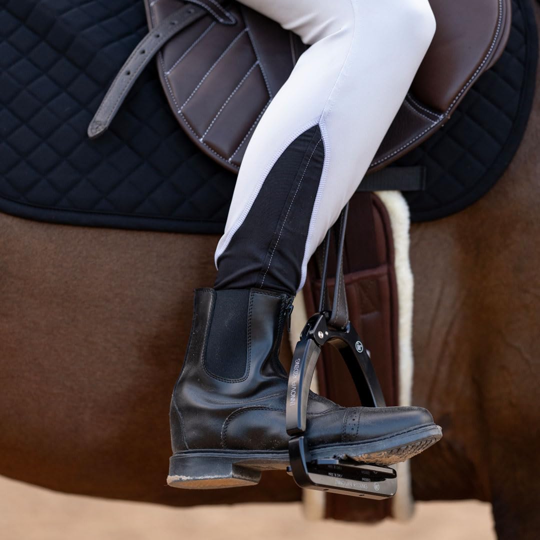 TuffRider Ladies Starter Front Zip Paddock Boots | Durable, Easy to Clean Water-Resistant Horse Riding Boots for Women