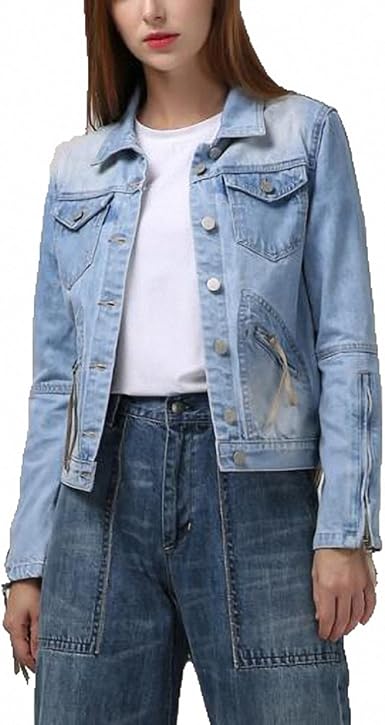 jean jacket with tassels