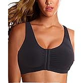Post Surgical Sports Bra - Front Closure, Wirefree, Mastectomy Bra for Women