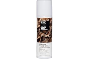IGK NEVER MISS Root & Scalp Touch-Up Spray – Light Brown | Temporary Gray Root Concealer for Thinning Hair | Waterproof, Sweat-Resistant, No Flaking | With Biotin, Rosemary & Squalane | 2oz