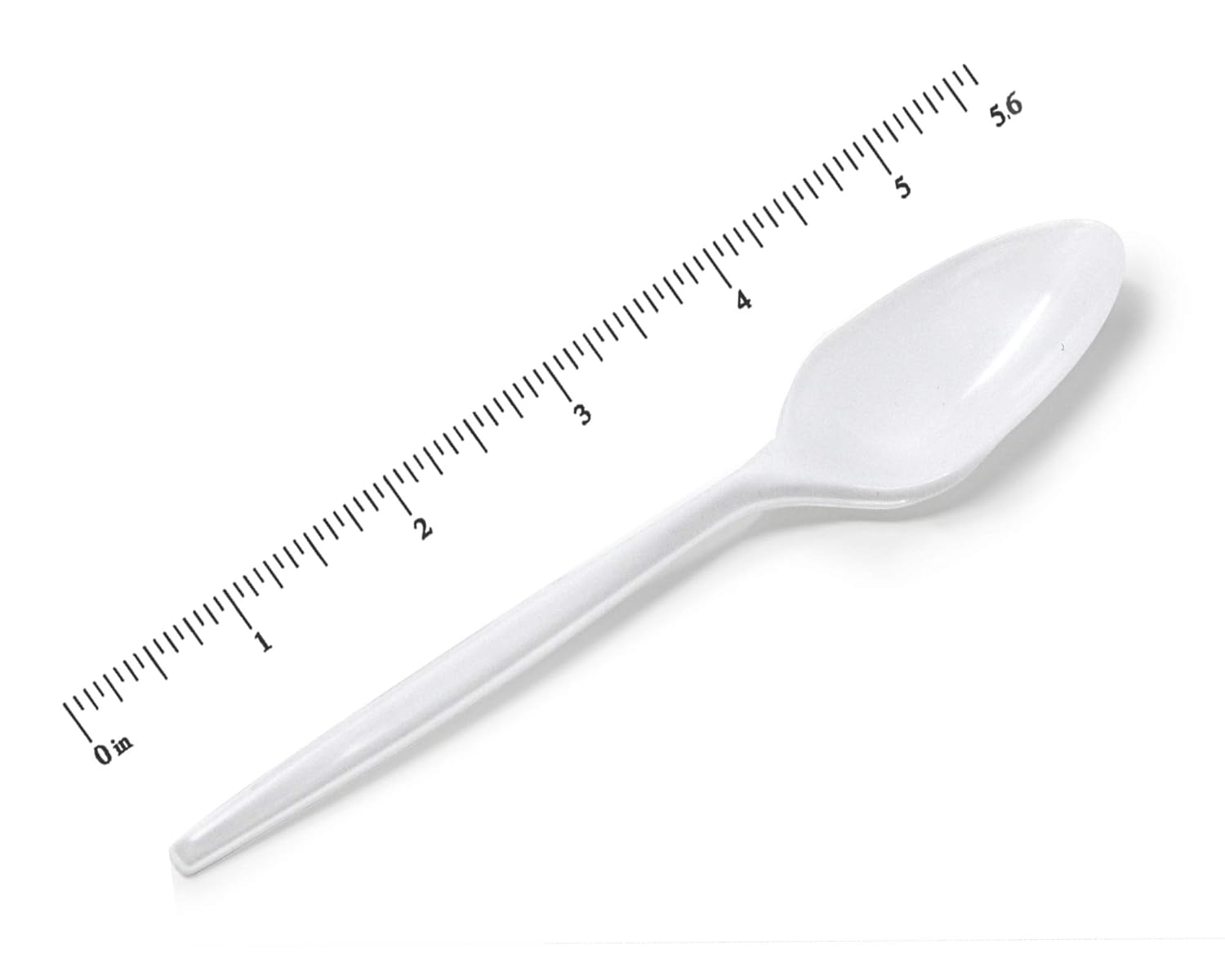 600 Pack White Disposable Plastic Tea Spoons - Practical Cutlery for Parties, Lunches, Picnics, and Long Trips - BPA-Free - Safe for Kids - Great for Meals, Desserts, or Appetizers: Industrial & Scientific