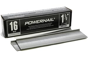 Powernail L15016 16 Gauge 1-1/2 Inch Length Hardwood Flooring L-Cleat Nails (1000ct Box)