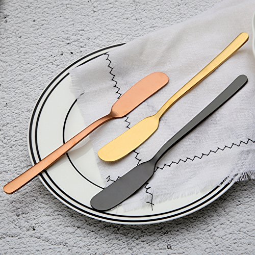 image for ICASA Stainless Steel Butter Knife, Set of 3, Butter Knives Dinner Kni