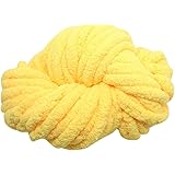 Chunky Chenille Yarn Chunky Yarn Massive Yarn Extreme Arm Knitting Giant Chunky Knit Blankets Throws (CC)