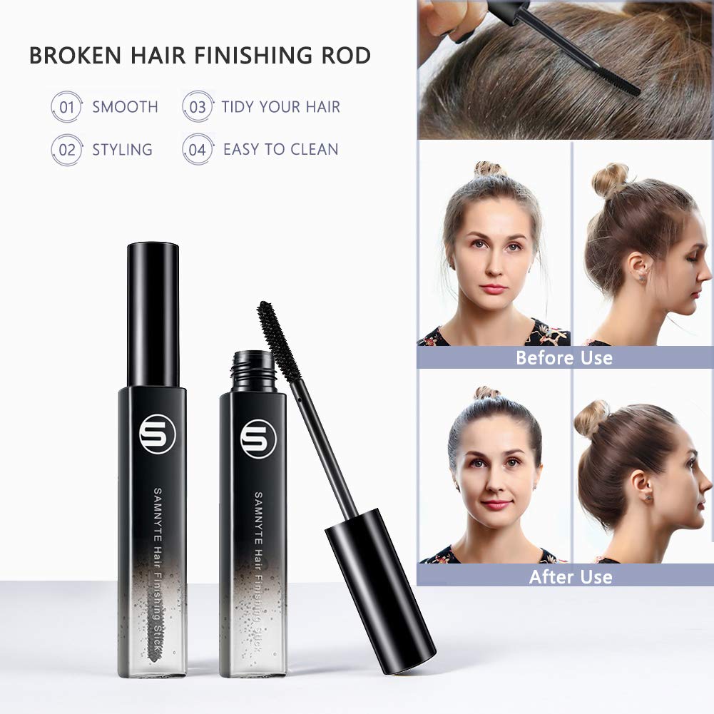 Hair Finishing Stick, 2Pack ×18ML Fly away Hair Tamer Stick Lasting Shaping Cream, Broken Hairs Finishing Feel Gel Moisturizing Not Greasy, Hair Moment Flash Stick Hairsilk Hair Styling Fixing Wax : Beauty