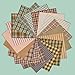 40 Soft Charm Pack, 6 inch Precut Cotton Homespun Fabric Squares by Jubilee Creative Studio