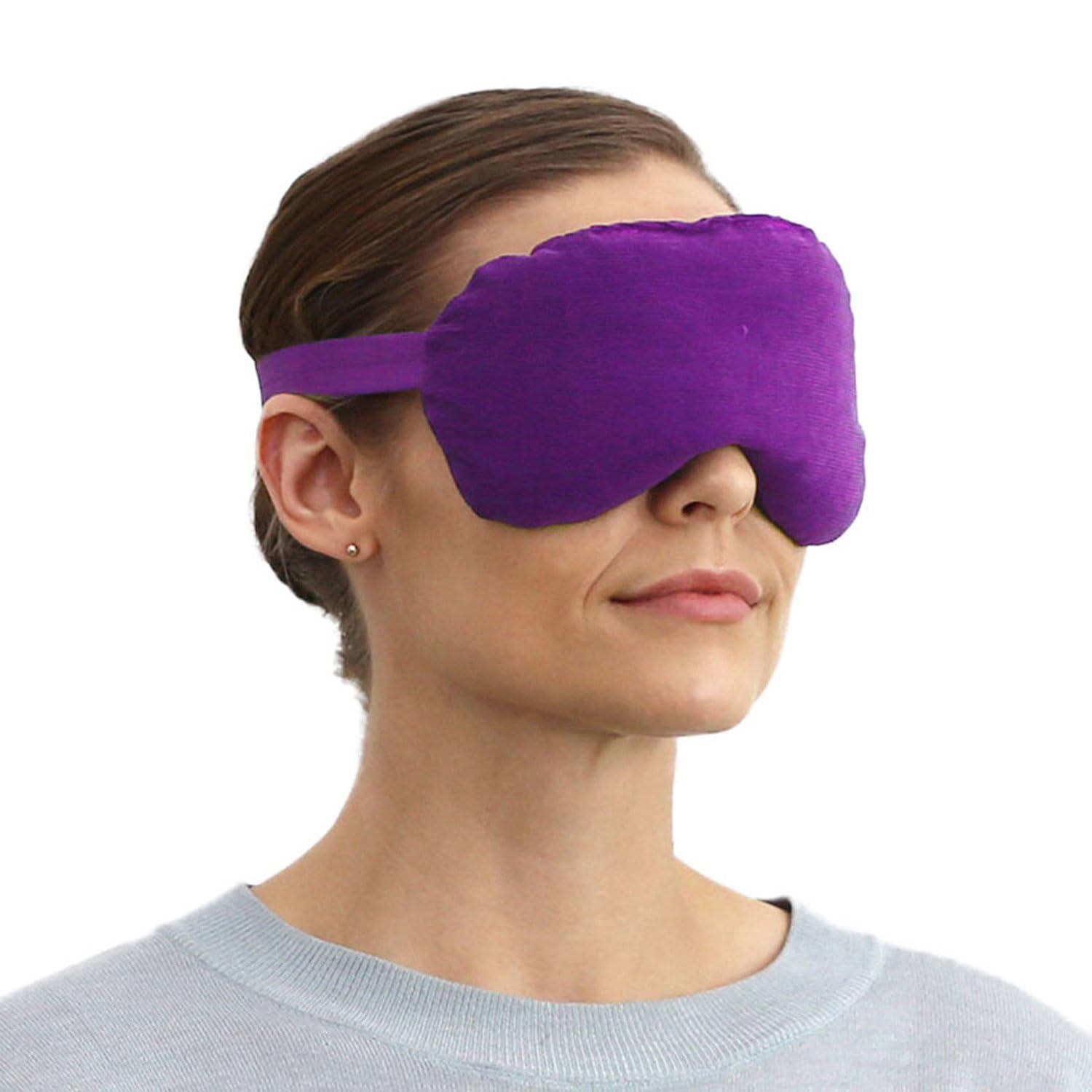 Photo 1 of SensaCare Lavender Lavender Eye Mask Pillow - Weighted Eye Mask for Relaxation, Yoga and Stress Relief - Cold Therapy Lavender Eye Masks for Women, Men - 1 Eye Mask Purple
