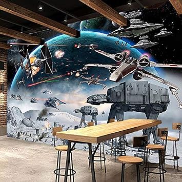 3d Photo Wallpaper Cartoon Star Wars Children Room Bedroom Wall Painting Living Room Wall Mural Wallpaper For Kids Room H 250 W 175cm A Amazon Co Uk Diy Tools