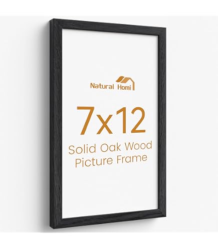 Amazon.com - PLUSCHEN 7x12 Wooden Photo Frame with 5x9 Mat Glass