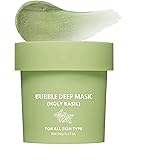EdenEdges Holy Basil Deep Cleansing Bubble Mask with Hyaluronic Acid, Carbonated Water for Pore Purifying, Blackhead, 3.17 oz