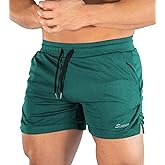 Surenow Mens Running Gym Shorts 3 Inch Breathable Lightweight Athletic Sport Shorts Training Workout Shorts with Pockets