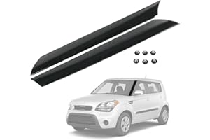 CARMOCAR A-Pillar Windshield Molding Trim Kit Outer Trim Set Replacement for Kia Soul 2010 2011 2012 2013 (Left & Right) 86180-2K500,86170-2K500