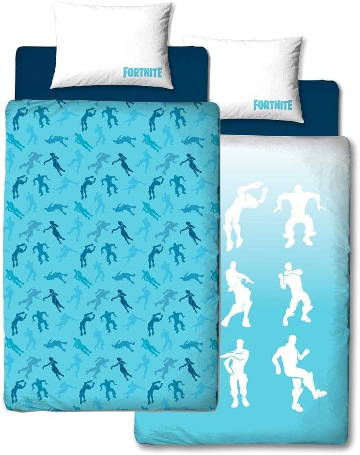Official Fortnite Single Duvet Cover Shuffle Design Reversible Two