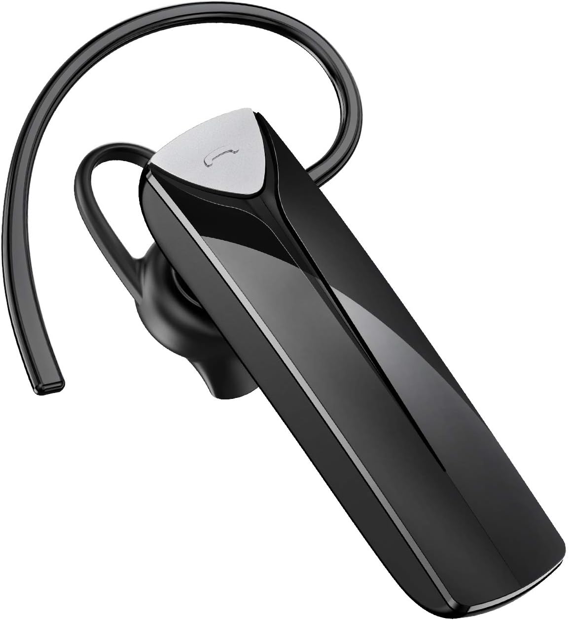 Bluetooth Headset Cellphone, Mpow EM19 Bluetooth 5.0 Earpiece w/600Hrs Standby Time handsfree, 20Hrs Car Wireless Headset w/CVC6.0 Noise Cancelling Mic for iPhone Android Driver, Black