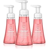 Method Foaming Hand Soap, Pink Grapefruit, 10 Fl Oz, Biodegradable Formula, (Pack of 3)