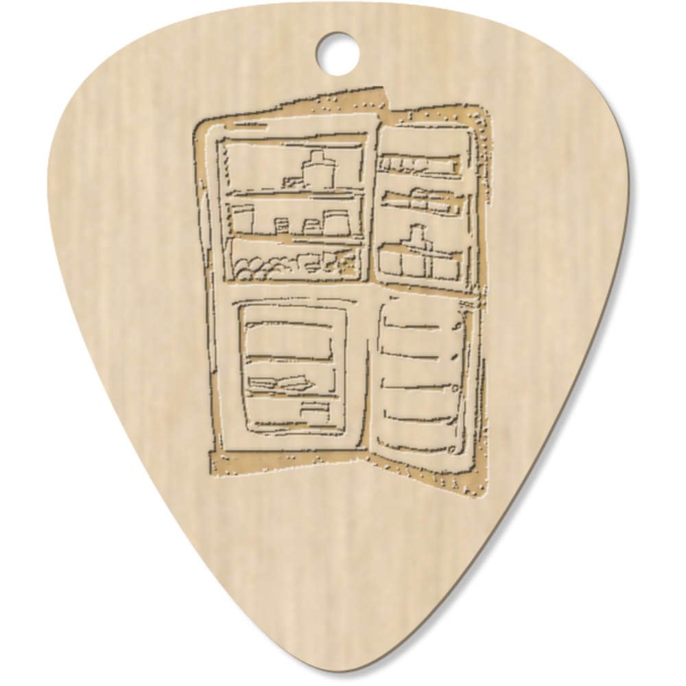 Azeeda 7 x Nevera Abierta Guitarra Púa (GP00015590): Amazon.es ...