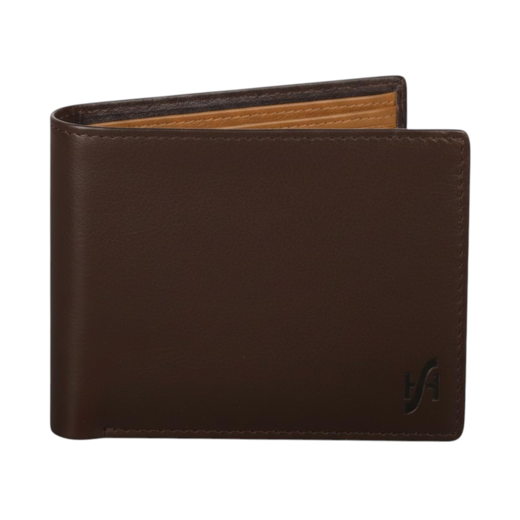 STARHIDE RFID Blocking Wallet for Men UK – Genuine Soft Leather Bifold Card Holder – Coin Pocket, ID Window, Cash Organiser – Gift Boxed #1216 (Brown/Tan)