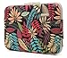 KAYOND Canvas Water-Resistant for 13-13.3 Inch Laptop Sleeve Case Bag (13-13.3 Inches, Forest Series Black)
