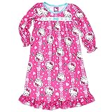 Hello Kitty Girls Flannel Granny Gown Nightgown (Toddler/Little Kid/Big Kid)