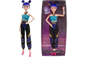 Kpop Demon Doll Figurine Set with Trendy Outfits, Gift for Kids Girls, 2025 New Christmas Decorations Gifts (Blue-A)