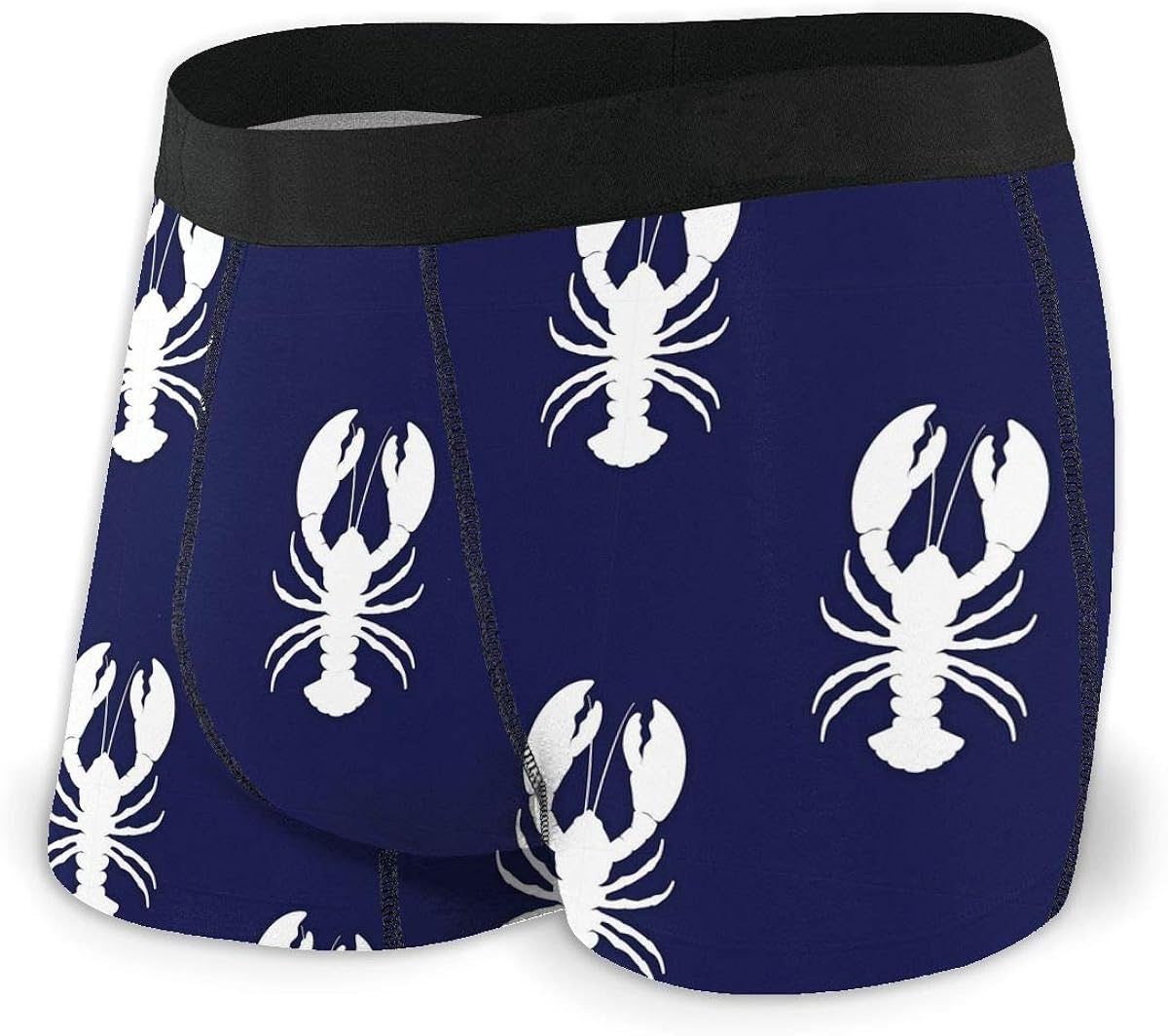 Acener Blue Lobster Funny Mens Big and Tall Underwear Breathable Boxer