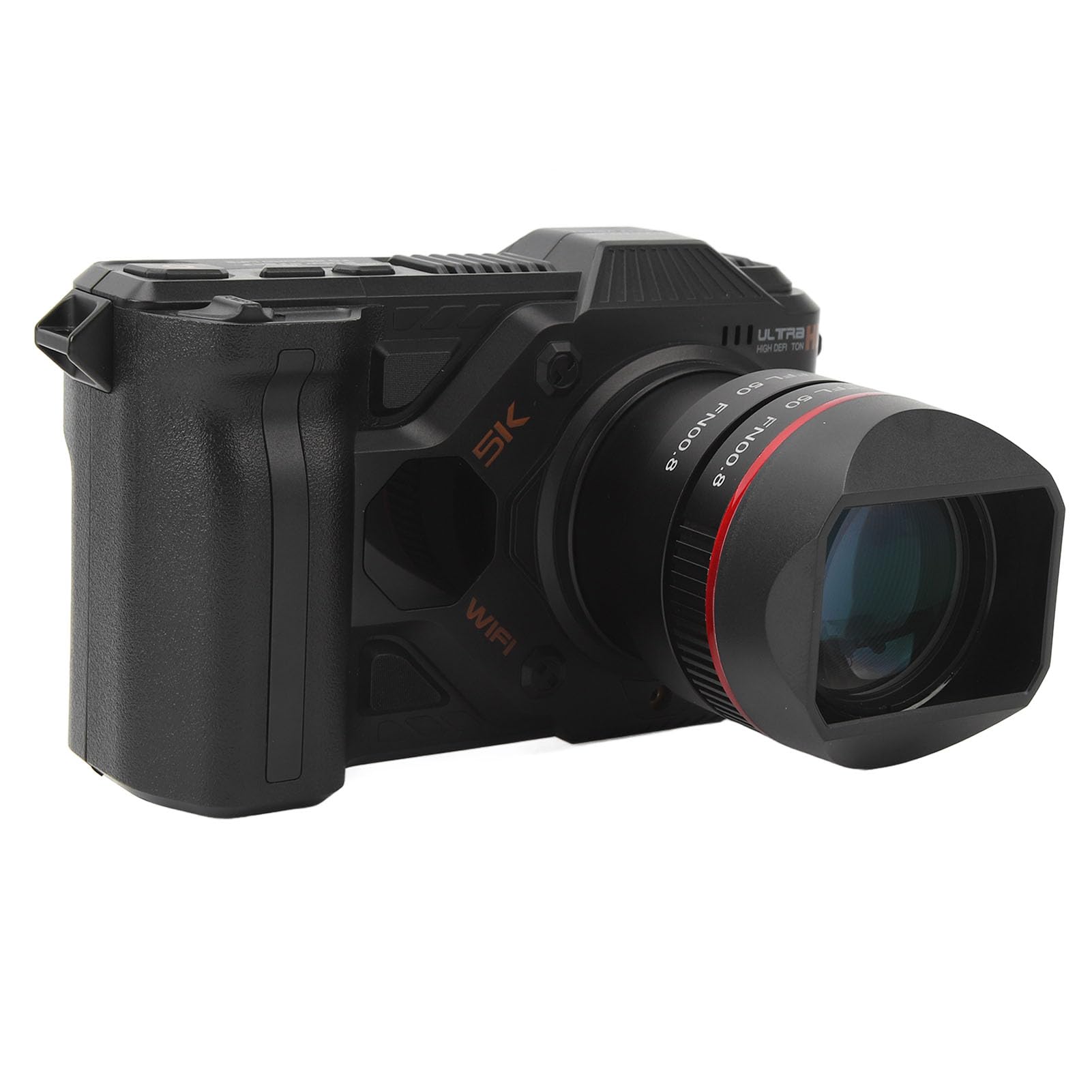 5K Digital Camera, 50MP WiFi Vlogging Camera with 50X Digital Zoom, Full Color Night Vision Autofocus Anti Shake Compact Camera with 4 Inch Screen for Photography Video