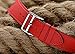Valkit for Apple Watch Band - iWatch Bands 38mm Genuine Leather Strap iPhone Smart Watch Band Bracelet Replacement Wristband with Stainless Steel Adapter Clasp for Apple Watch 2 1, Single Tour-Red
