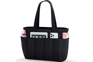 JOOEER Tote Bag for Women, 15.6 Inch Waterproof Lightweight Puffy Computer Travel Work Tote Bag with Strap Teacher Nurse Lapt