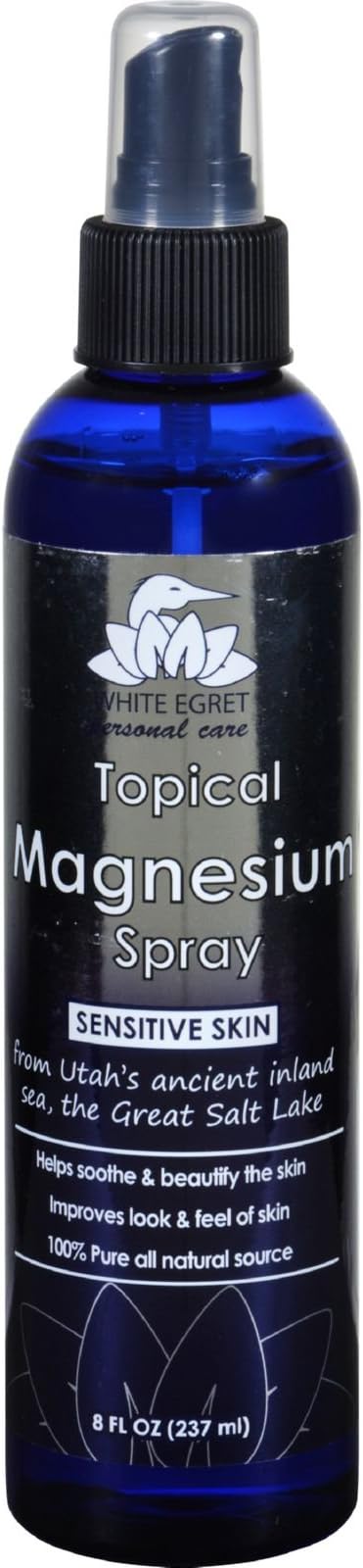 White Egret Topical Magnesium Spray, 8 Ounce