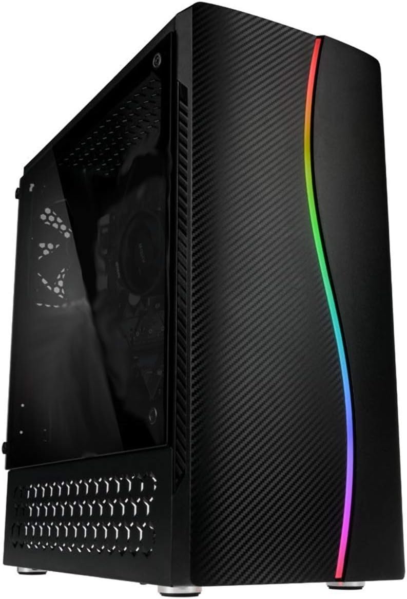 PALICOMP AMD Gaming PC RYZEN 5 5600G - B550 Chipset - WIFI - Bluetooth - 8GB RAM - 240GB SSD - 1TB HDD - NO OS - AMD RADEON Graphics - K5- RGB