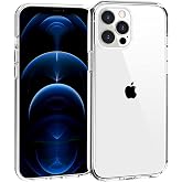 TENOC Phone Case Compatible with iPhone 12 Pro Max, Clear Case Shockproof Protective Bumper Slim Cover for 6.7 Inch