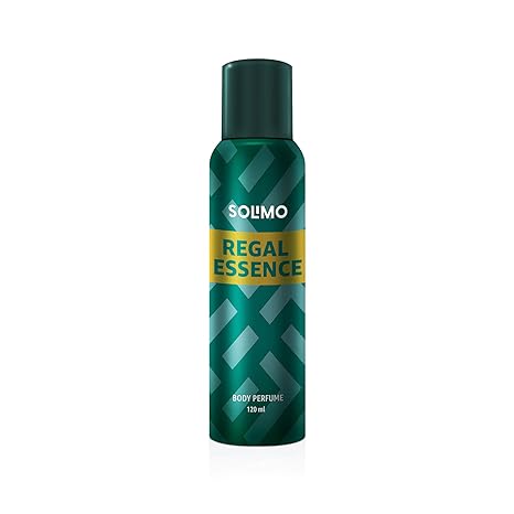 Amazon Brand - Solimo Regal Essence No Gas Body Perfume For Men, 120 ml