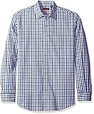Van Heusen Men's Traveler Stretch Non Iron Long Sleeve Shirt, Blue Depths, X-Large