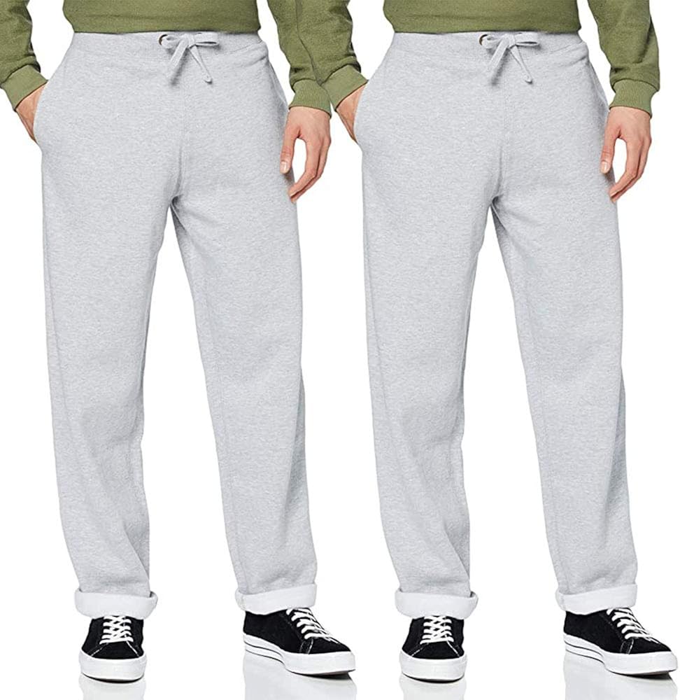 Expert Workwear 2 Pack Jogging Bottoms for Men Open Hem Joggers