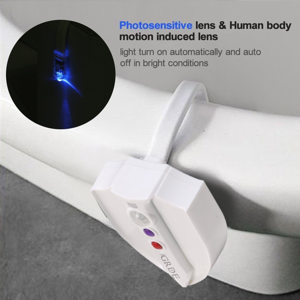 Toilet Light with UV Sterilizer Motion Activated LED Night Light