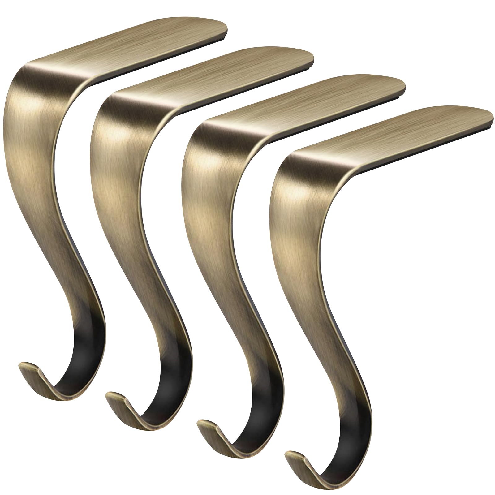 Photo 1 of ***PHOTO FOR ITEM REFERNCE STYLE DIFFERS SEE PHOTOS**** Doitory Stocking Holders for Mantle,Christmas Stocking Holder Set of 4,Stocking Hangers for Mantel,Stocking Hooks for Fireplace(Bronze)