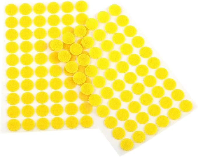 Yzsfirm 10mm Diameter Hook & Loop Self Adhesive Dots Tapes