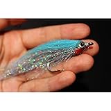 Tigofly 10 pcs 10 Colors 1/0 4cm High Carbon Hook Holo Silver Salmon Trout Sea Bass Steelhead Minnow Fly Fishing Flies Lure S