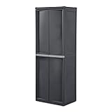 Sterilite 2-Pack 4 Shelf Cabinet, Lockable Utility
