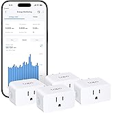 TP-Link Tapo Smart Plug Mini, Matter Compatible, Compatible with Alexa, Google Home & Samsung SmartThings, Energy Monitoring,