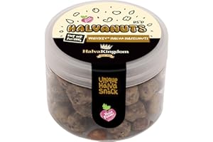 Halva Kingdom Tahini Halva Covered Sweet Gourmet Nuts (WHISKEY FLAVORED HALVA HAZELNUTS)