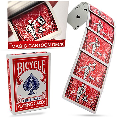 Magic Cartoon Deck Trick Bicycle Version from Magic Makers