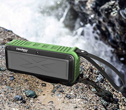Portable Bluetooth Speakers, Outdoor Wireless 10W Speakers with 8 Hours Playtime Waterproof IP65 for Outdoors, Cycling, Camping &amp; Shower (Army Green)